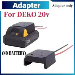 Battery DIY Adapter for Deko 20v Lithium battery for Remote Control Holder Control Holder Electric Wire(Not include battery)