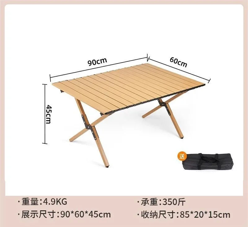 Outdoor Modern Koffie Diner Camping Duurzaam Opvouwbare Loempia Tafel Outdoor Draagbare Picknick Barbecue Tafel