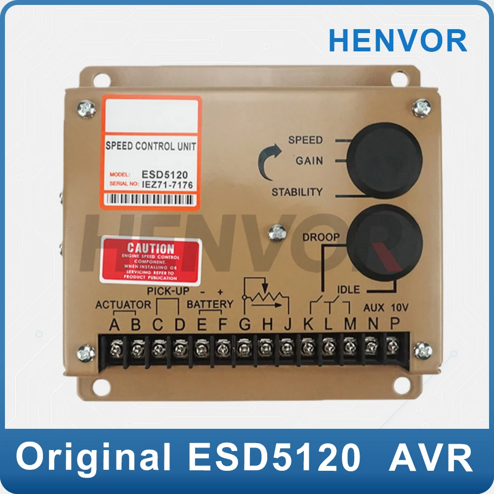 

Diesel Generator Parts ESD5120 Governor Electronic Speed Board RPM Speed Control Regulator Module