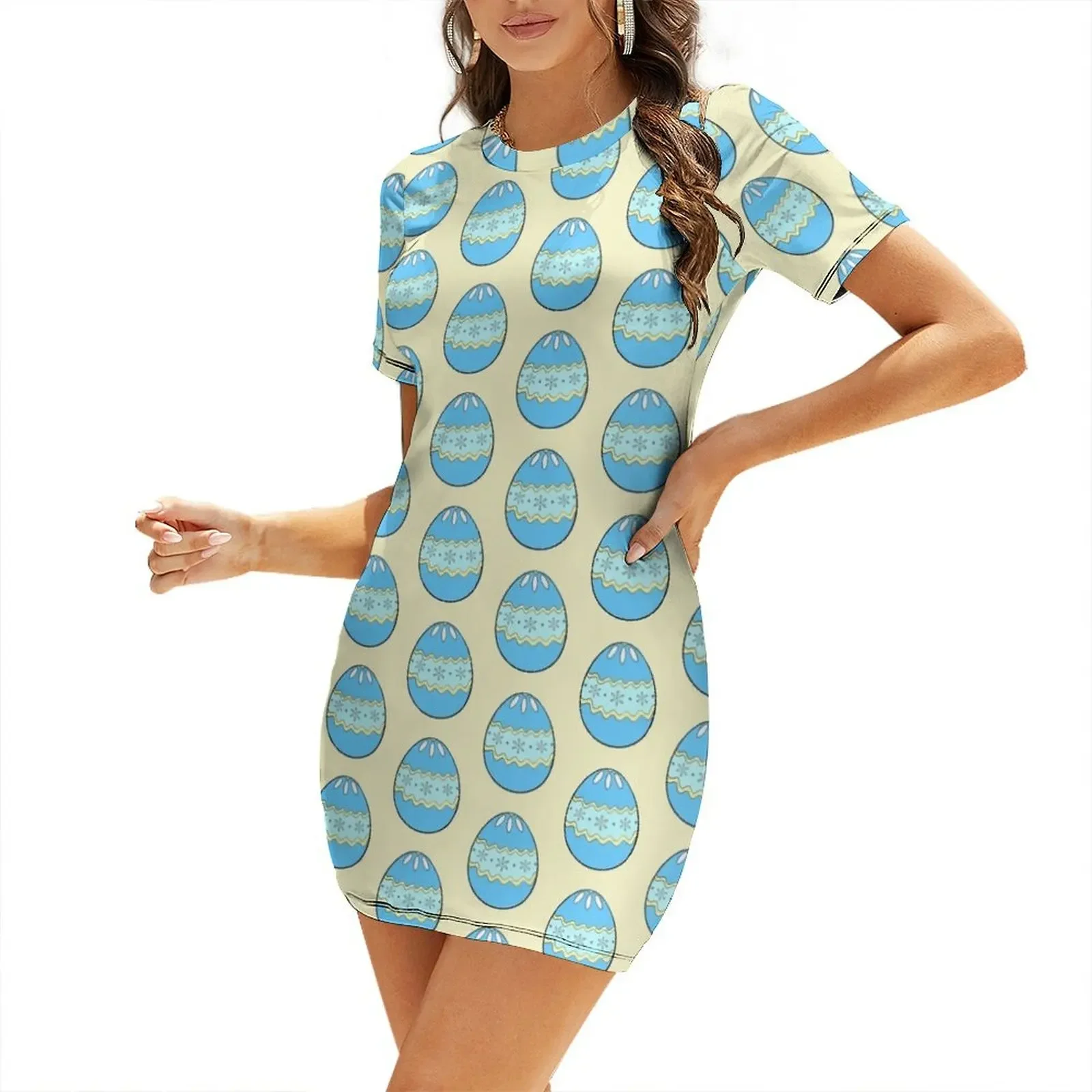

Daisy Easter Egg Short-Sleeved Dress dresses with long sleeves summer clothes for women dress for women summer Dress