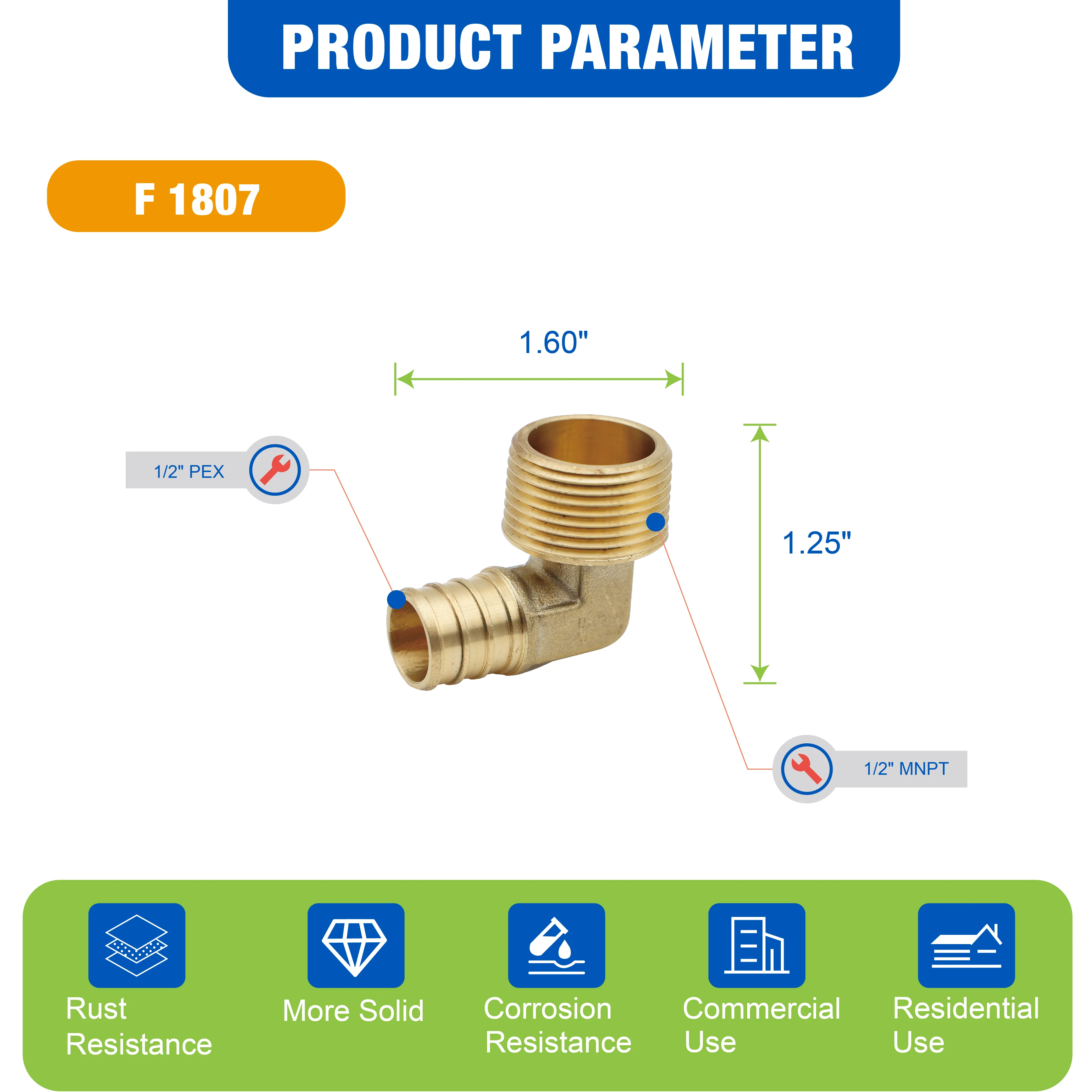 KING SMART Crimp/F1807 PEX 1/2