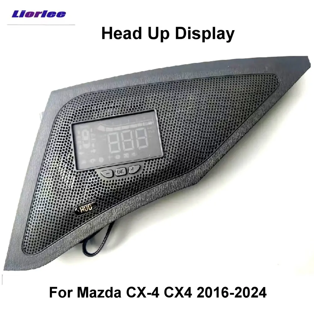 

For Mazda CX-4 CX4 2016-2024 Left-hand Drive Car HUD Head Up display Holder Windshield Projector Auto Overspeed Warning System