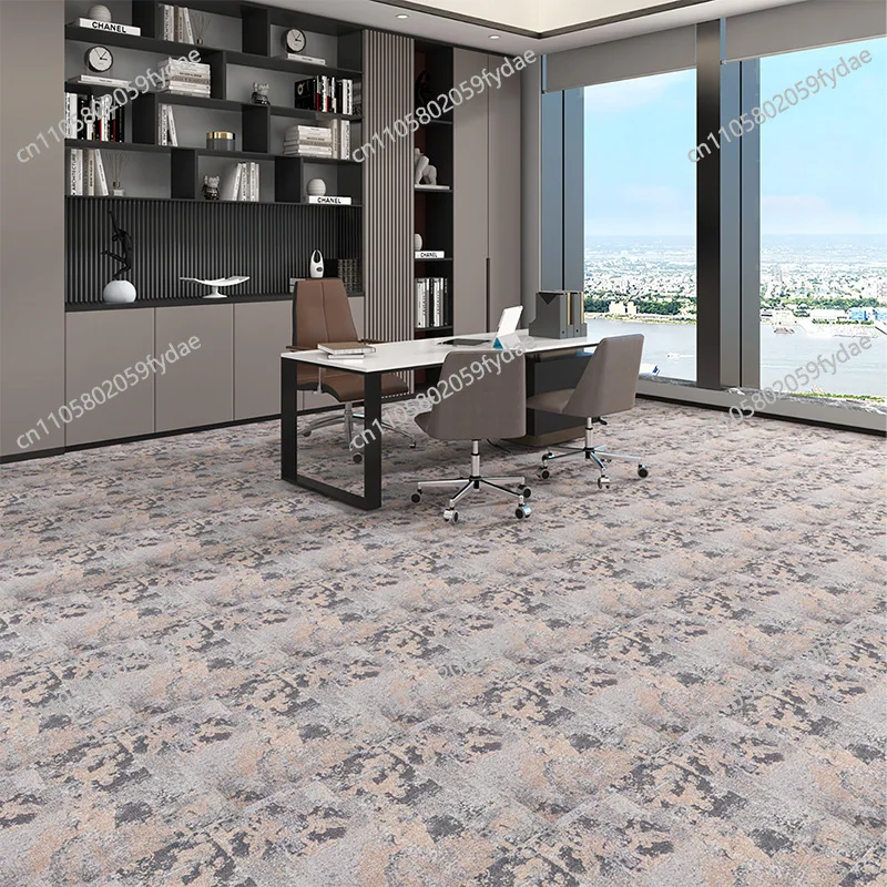 Nylon printed square carpet office carpet thickened wear-resistant banquet hall large area can be customized carpet