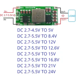 25W Mini Size High-power 2-5Cell Battery Multiplier 3.7V 4.2V to 8.4V 12.6V 16.8V 21V DC-DC Boost Converter Module 5V 12V 15 24V