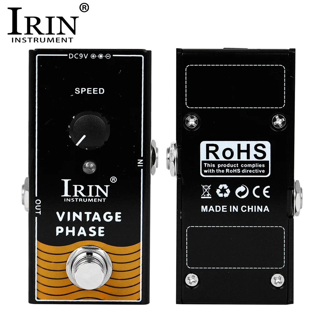 

IRIN RF-06 Vintage Phase Guitar Effect Pedal 70's Classic Phaser Sounds with Speed Control Knob True Bypass Guitar Accessories