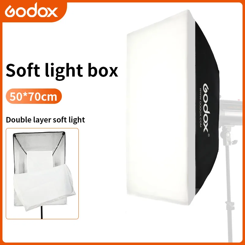 Godox 20 "x 27" 50x70 سنتيمتر استوديو الصور سوفت بوكس صندوق مع جبل العالمي ل K-150A E250 E300 300SDI ستوديو فلاش ستروب K-180A