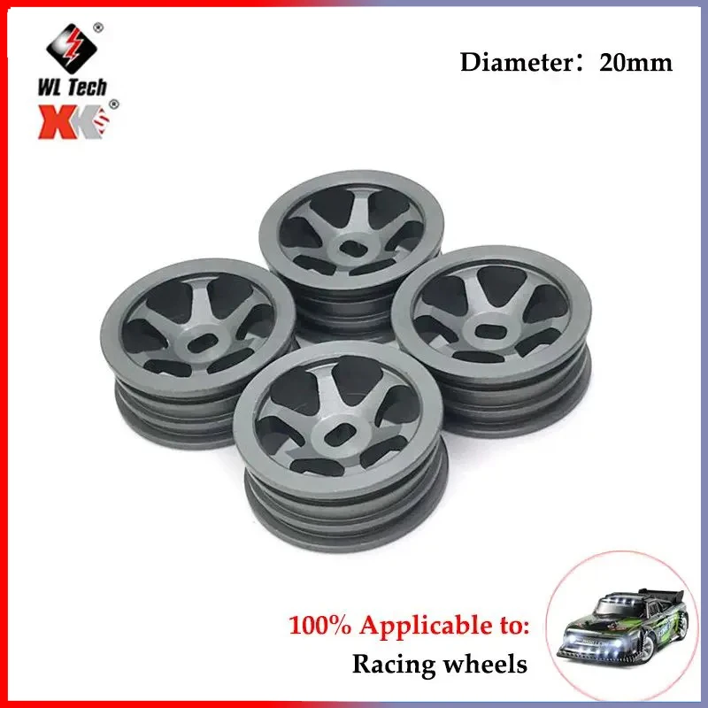 4pcs Wheel Tires Tyre Upgrade Parts Rubber Wheel Tyre Replacement RC Car Wheel Tires Accessories for Wltoys 1/28 284131 K969