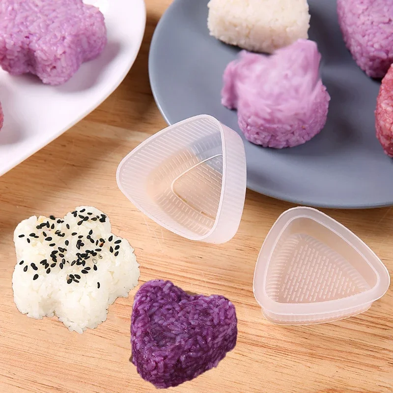 

Sushi Shape Rice Ball Set Sushi Mold Rice Ball Rice Ball Bento Press Mold Japanese DIY Tools Kitchen Accessories