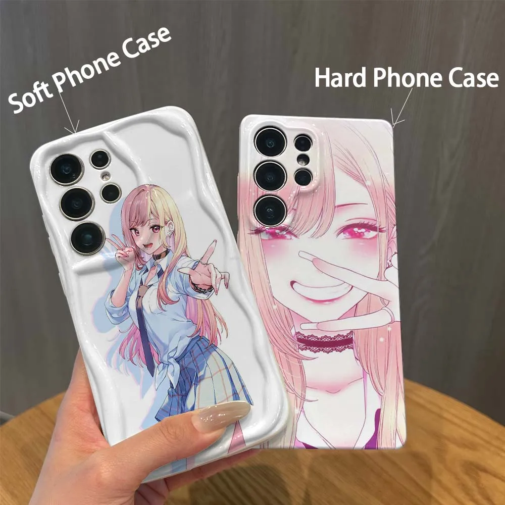 Funda Protectora Rígida para Teléfono con Diseño de Kitagawa Marin para Samsung Galaxy S26 S25 S24 S23 S22 S21 M11 M12 F12 M40S FE Plus Ultra