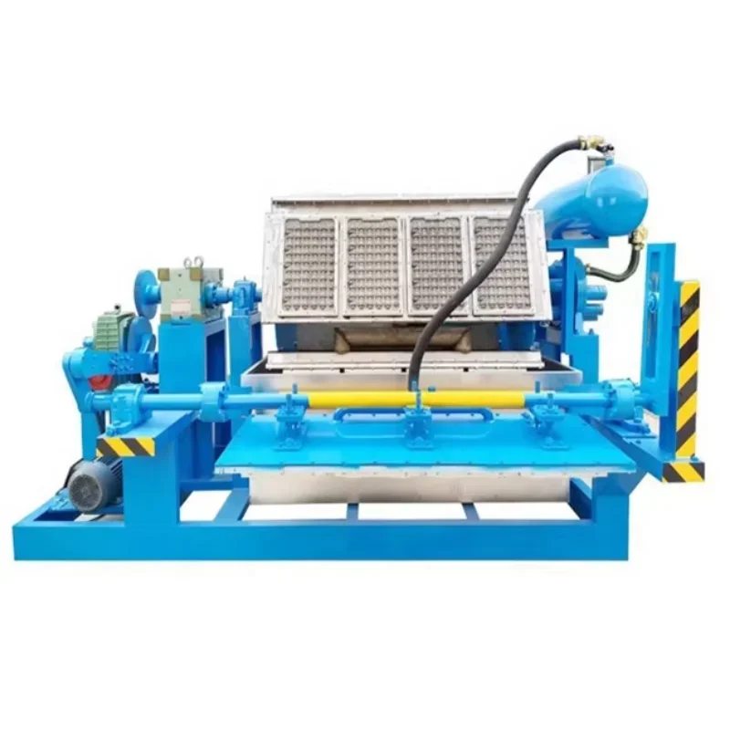 High Performance Egg Tray Machine Apple Flat Cup Holder Tray Paper Product Making Machinery Egg Tray Production Line for Ghana