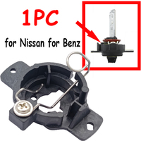 1X H1 HID Xenon Bulb Retainer Holder Headlamp Socket Adapter For Nissan Skyline GT-R R32 240SX Silvia For Benz S320 W140 SAAB
