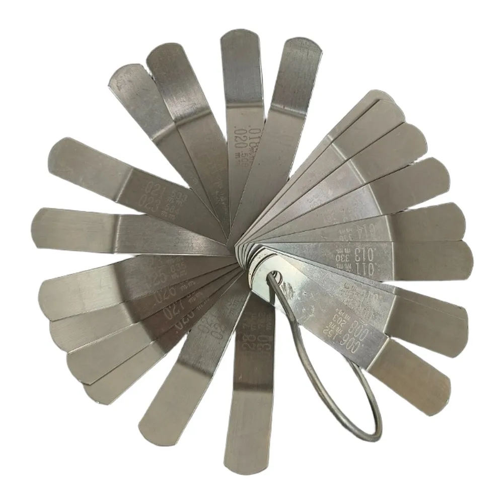 4-Piece Steel Feeler Gauge Kit Featuring Grinding Head Design for Accurate Gap Measurement in Valve Adjustment Workflows