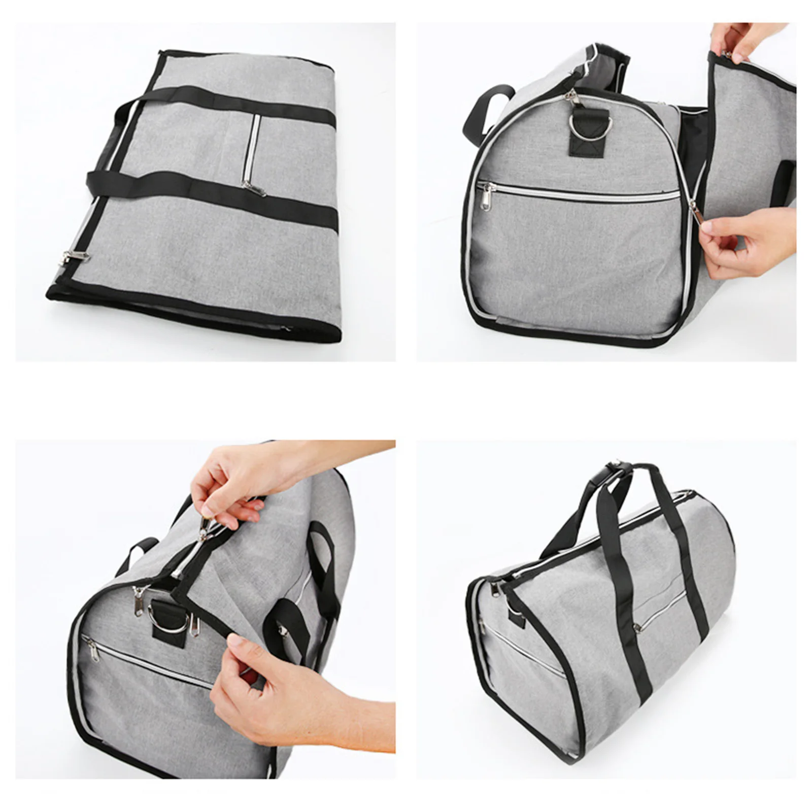 Bolso de hombro de cuero PU, bolsa impermeable, Extra grande, con compartimento para zapatos, para vacaciones, senderismo