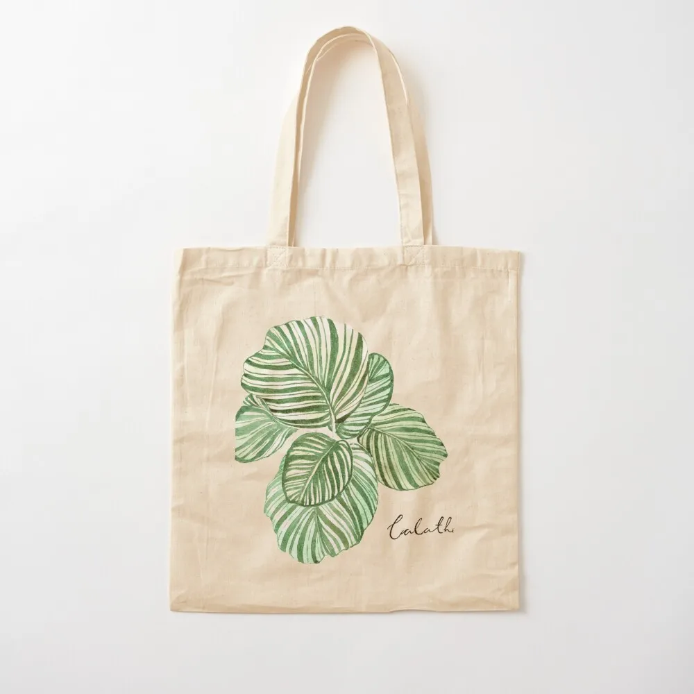 Calathea Orbifolia Tote Bag Shopper bag Handbags women Shopping bags cloth bag woman
