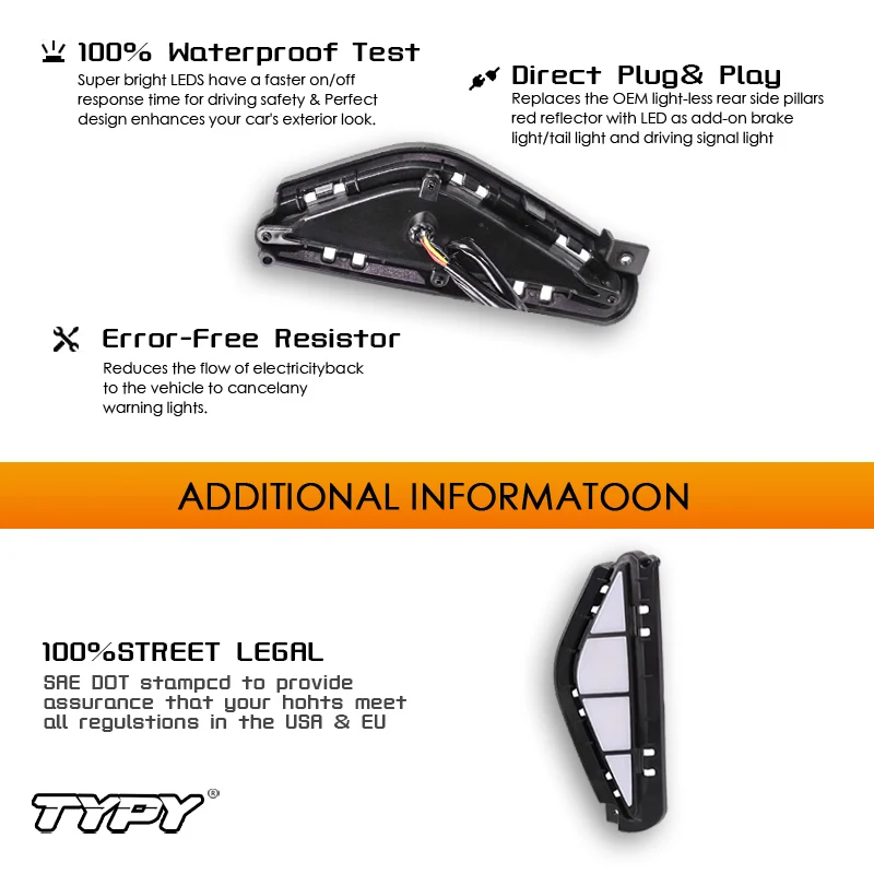 

TYPY 2Pcs Auto LED Daytime Running Light For Hyundai Santa Fe 2021-2023 DRL Dynamic Turn Signal Fog Lamp Day Light Foglights