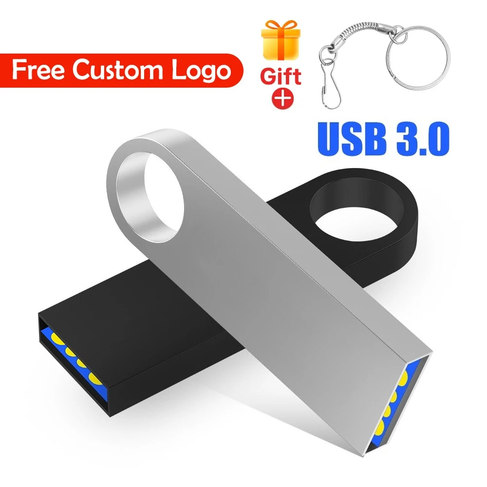 

Флэш-накопитель USB 3.0 с бесплатной цепочкой, 128 ГБ, 32 ГБ, серебристый, черный, 64 ГБ, 8 ГБ, мини-металлическая USB3.0, 16 ГБ, 4 ГБ для ноутбука
