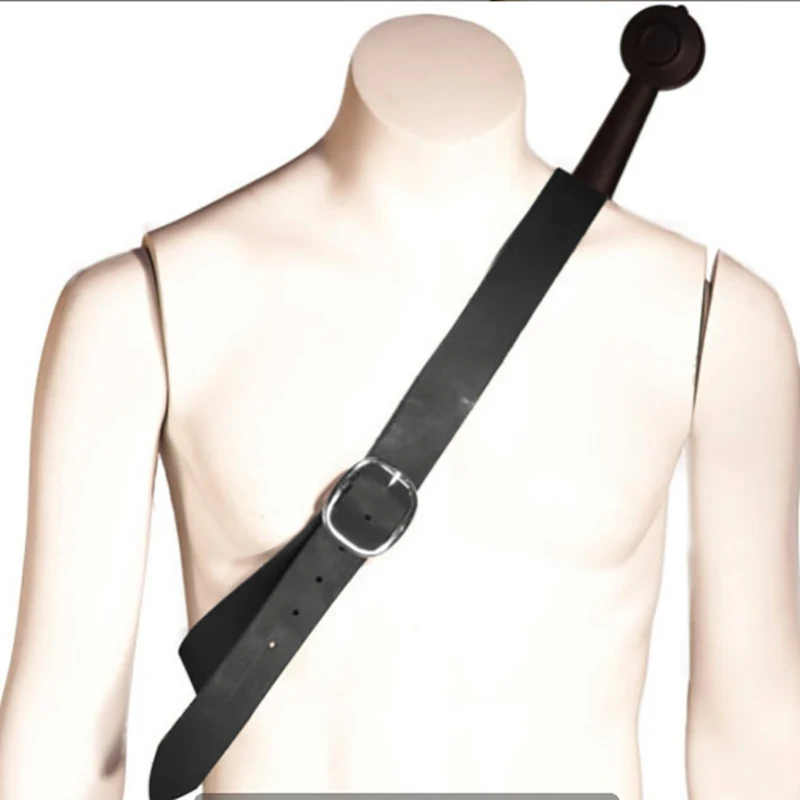 سيف القرون الوسطى الكتف الخلفي غمد Scabbard الضفدع حامل الرجال المحارب فارس تأثيري حلي جلدية مشبك حزام Rapier الحافظة