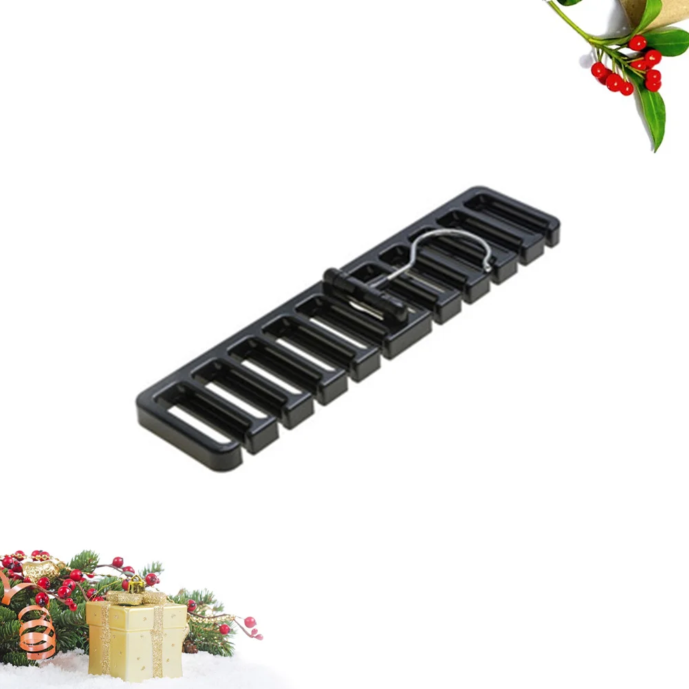 

Black Tie Storage Hanger Multifunctional Belt Holder Necktie Organizer Scarf Closet Rack for Wardrobe Bathroom