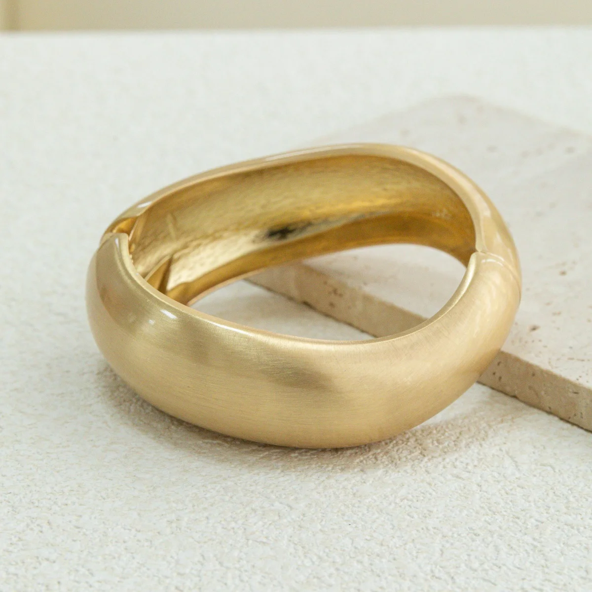 فاسق الهيب هوب ماتي المعادن واسعة الكفة أساور خمر الذهب اللون هندسية الصيف أساور للنساء الرجال سوار مجوهرات #4