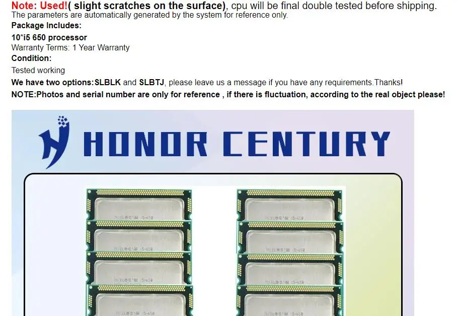 i5 650 120pcs Freight price difference