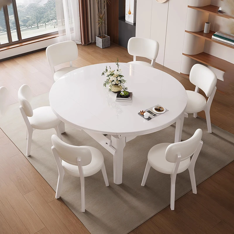 

Italian Minimalist Dining Table Space Saving Vintage Premium Aesthetic Dining Tables Design Simple Tisch Living Room Furniture