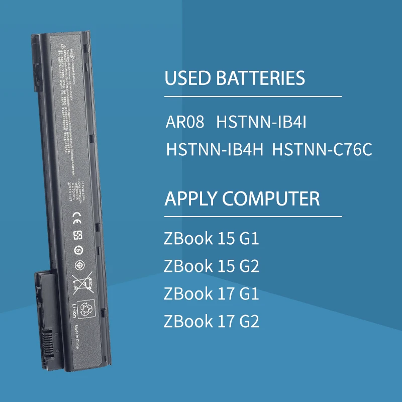 Somi Nieuwe Ar08 Ar08xl Batterij Voor Hp Zbook 15 17 G1 G2 Serie 708455-001 707615-121 HSTNN-IB4H Zbook 17 15 Mobiel Werkstation E7u