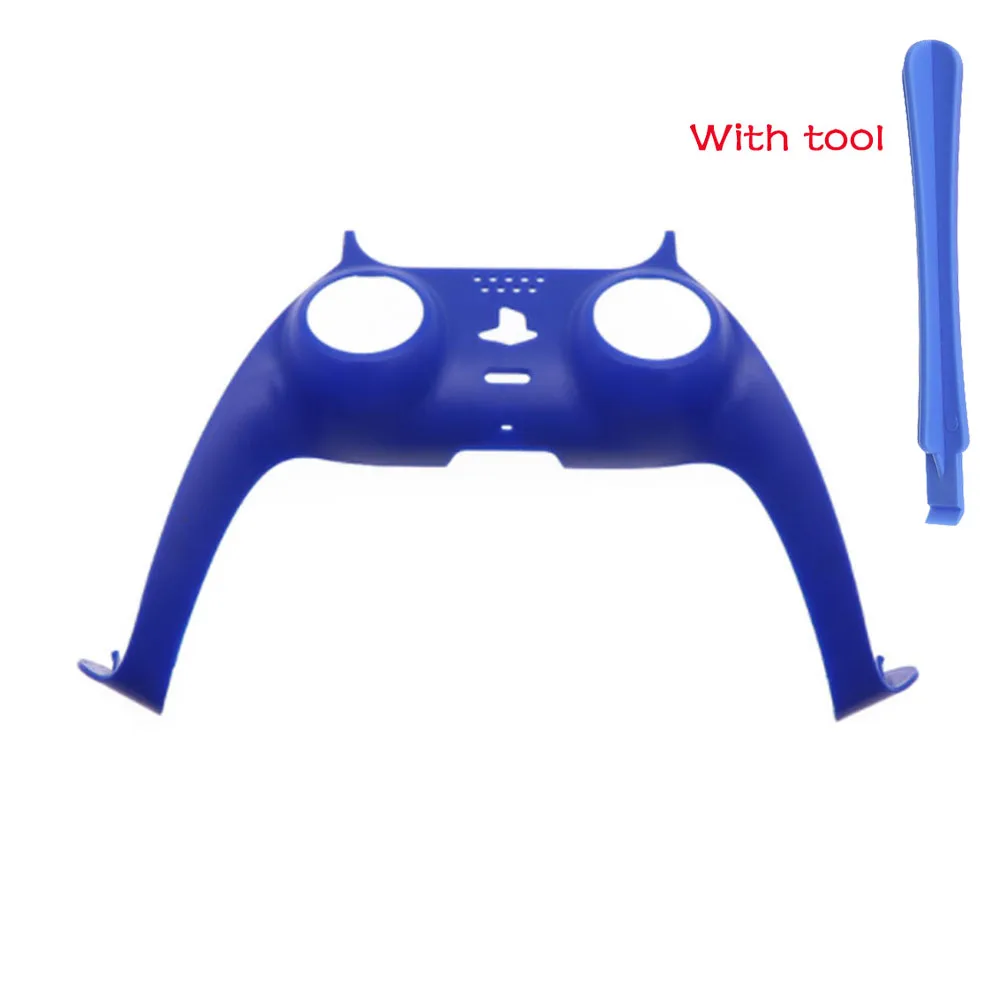 For PS5 V1 V2 V3 Gamepad Handle Shell Cover Clear Matte/Electroplate Controller Joystick Handle Decoration Strip With Pry Bar