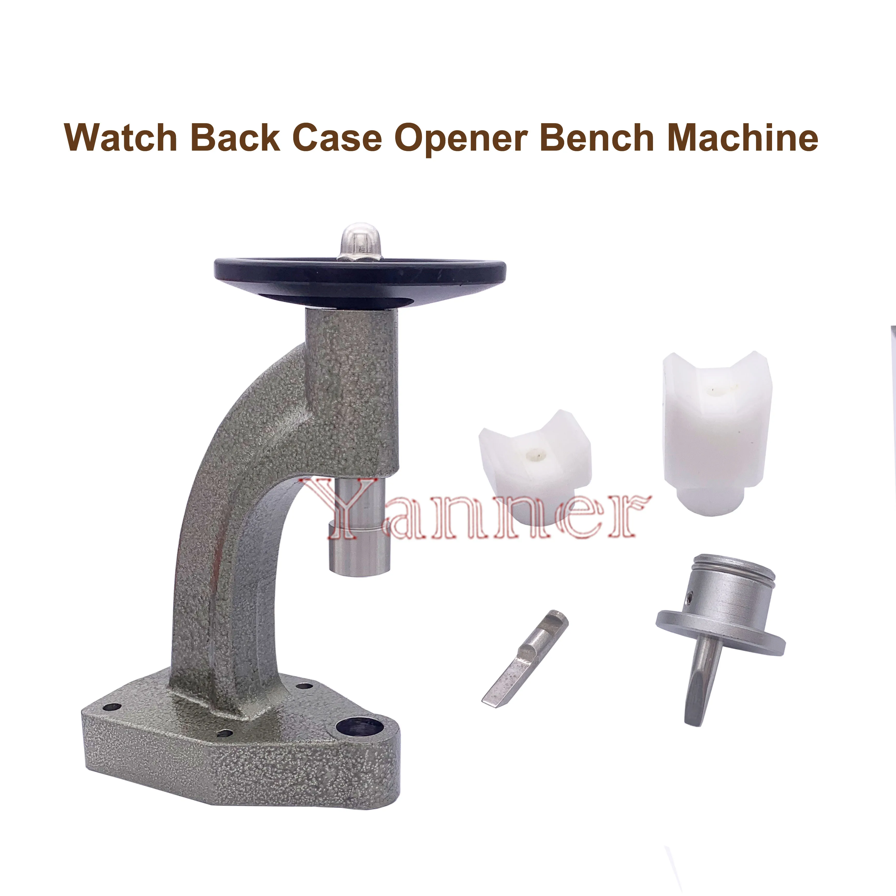 Abridor de cubierta de reloj, rueda de mano giratoria con dos cuchillas de apertura, herramienta de reparación de relojes para relojeros