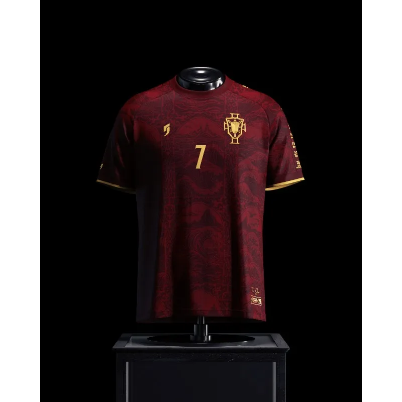 Assisting World Football Events, Portugal's Creative Concept Jersey, Summer Jersey Designed for Solo Use, 3D Printed