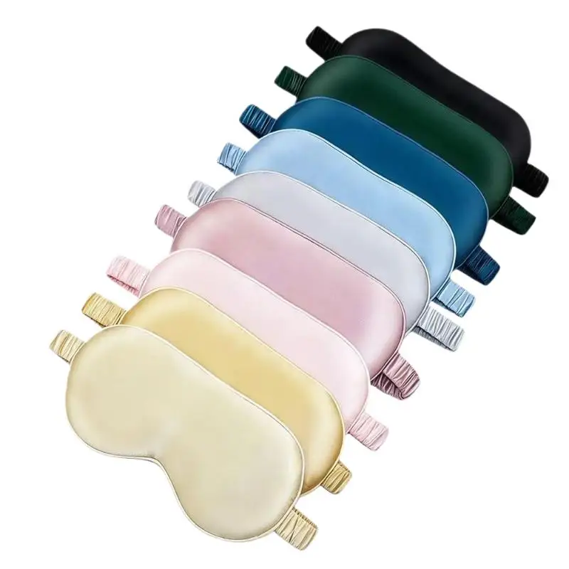 Doppelseitige Schlafmaske aus Seide mit verstellbarem Riemen, lichtblockierend, atmungsaktiv, Reise-Schlafmaske, schützende Sicherheitsbrille – Detail 12
