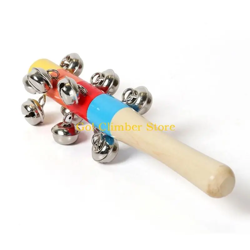Q84C Wooden Handheld Percussion Hand Shaker Sound Maker Instrument With Natural Warm Tone For Kids Music Class & Family Fun