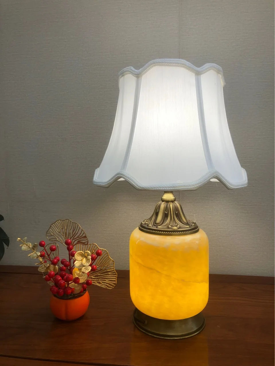 Lampada decorativa da comodino americana semplice per camera da letto