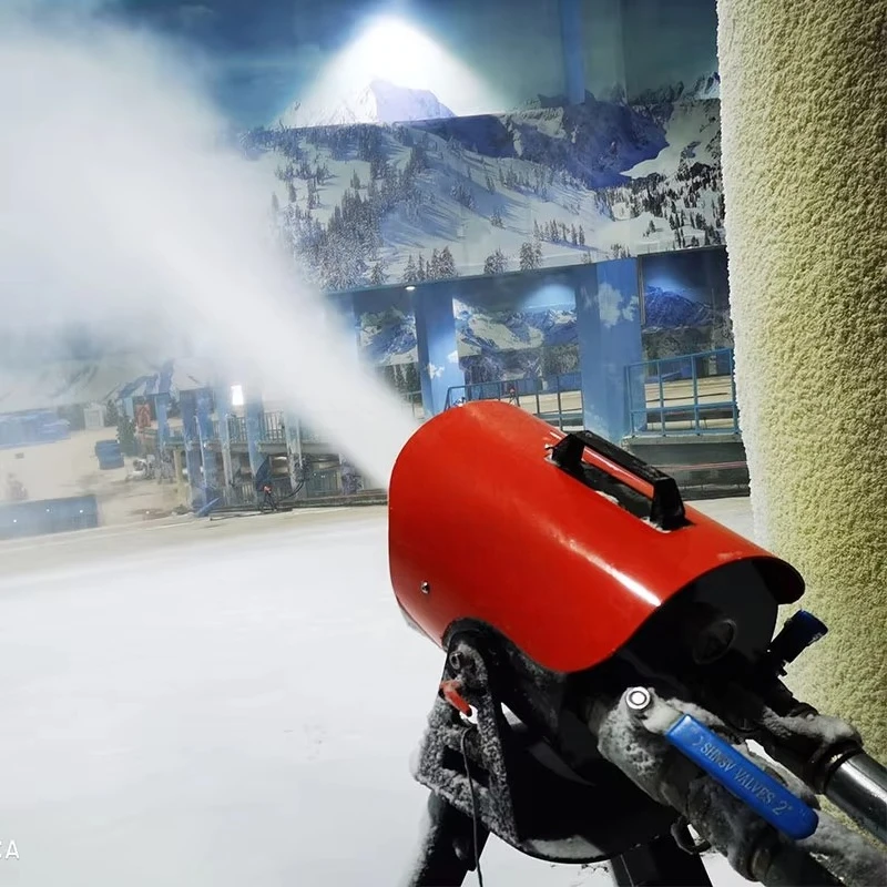 High Performance Indoor Ski Resort Snow Making System Maker Machine Cannon Fan Generator Equipment Shed