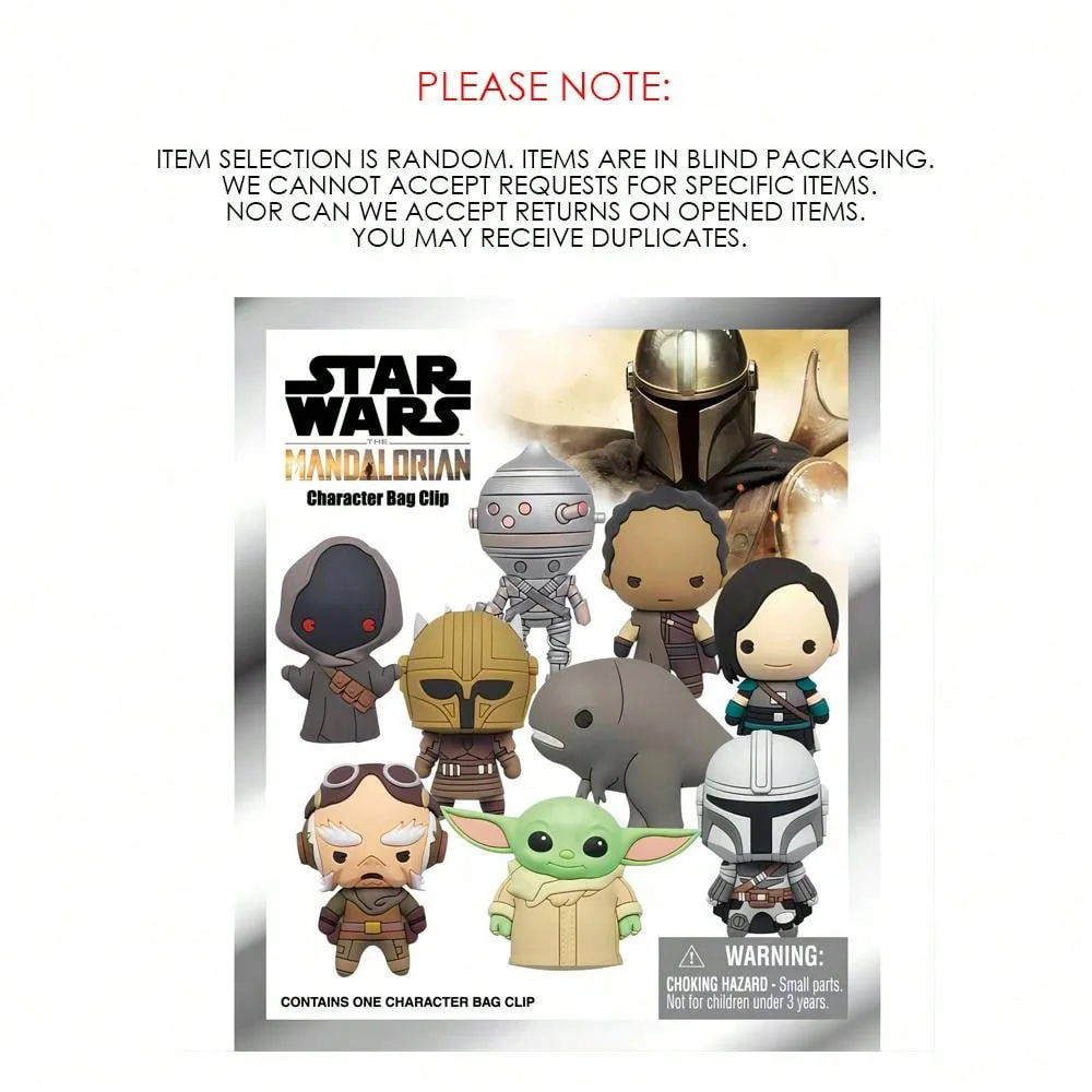 สตาร์ วอร์ส ของแท้ลิขสิทธิ์แท้ กล่องสุ่ม แมนดาลอเรียน เดอะ ไชลด์ ของสะสม กระเป๋าเซอร์ไพรส์ พวงกุญแจ ของขวัญ 1 ชิ้น