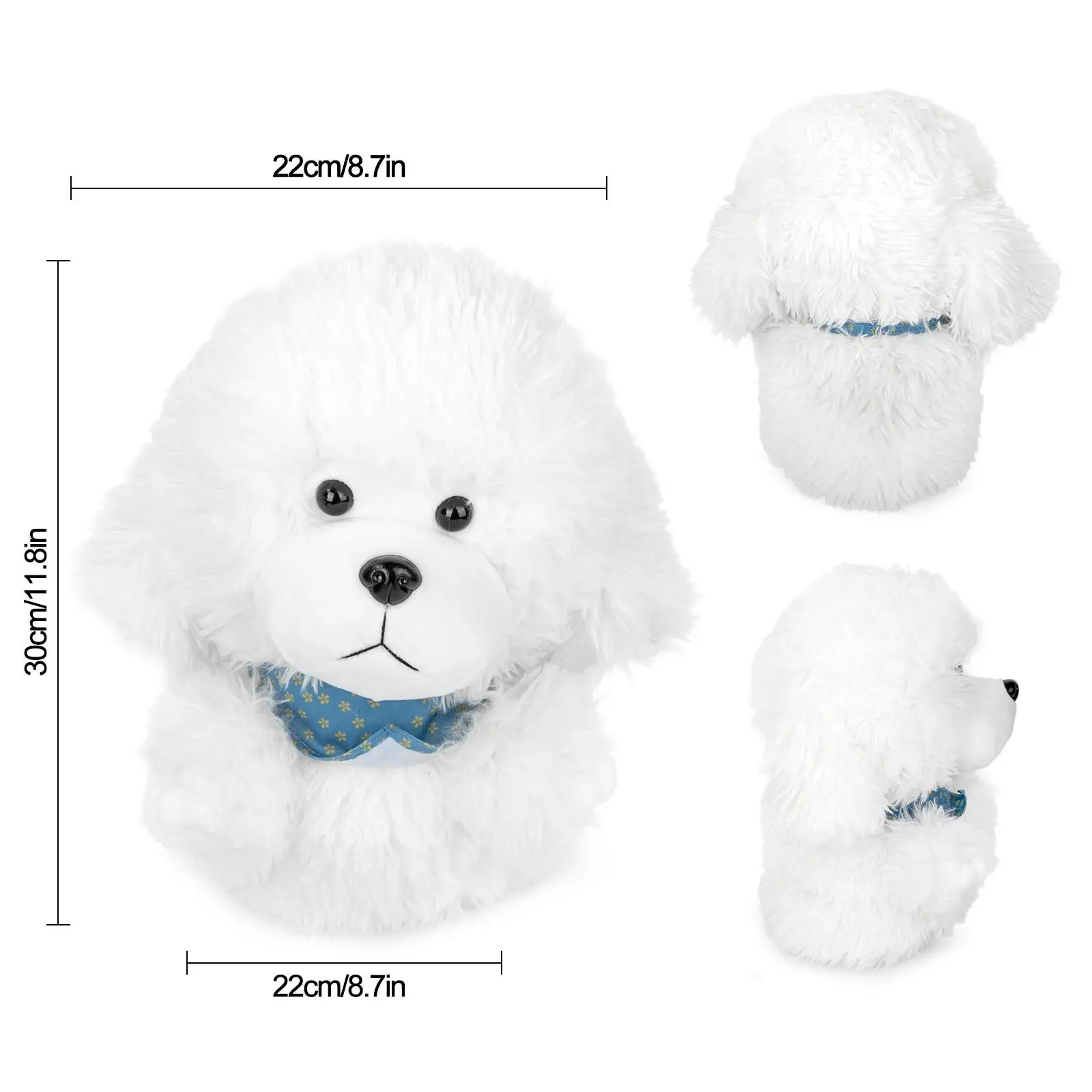 Perro de peluche conductor cabeza cubierta protección manga Adorable novedad mujeres hombres suave