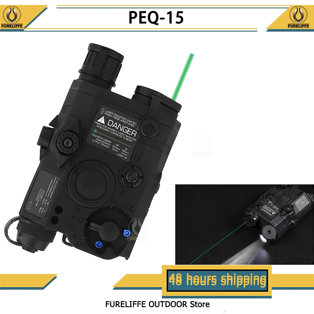 PEQ-15 Full-featured flashlight infrared illuminator/infrared laser and visible laser/three modes