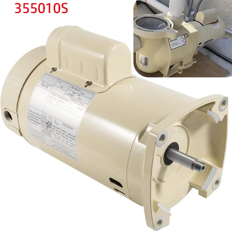 

355010S Energy Efficient Replacement Motor Compatible with WhisperFlo High Performance Pool Pumps WFE-4 & WFE-26, 1 Speed