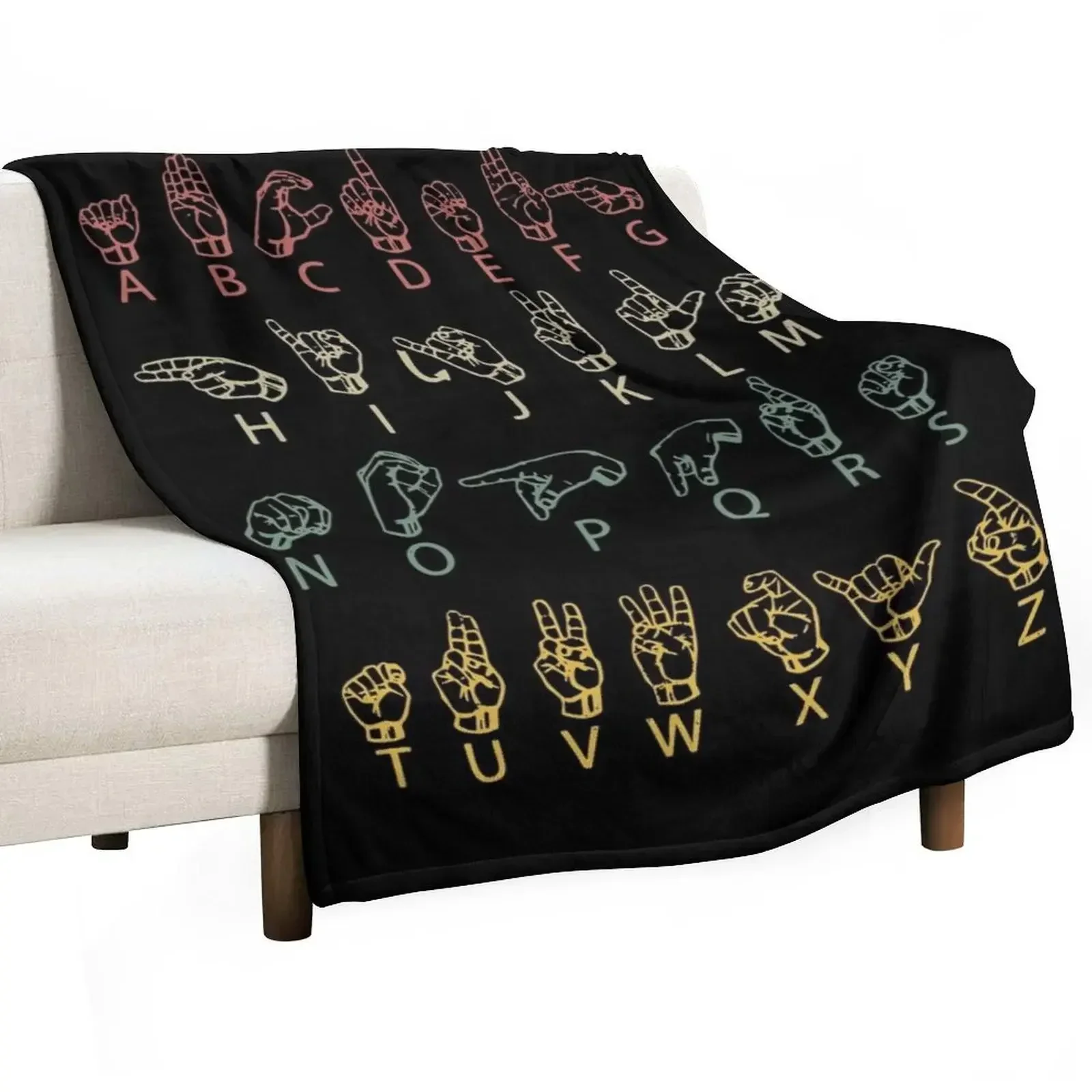 

ASL American Sign language Throw Blanket For Baby Comforter Softest Blankets