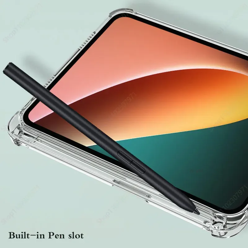 Custodia con slot per matita per Xiaomi MiPad 6 Mi Pad 6 Pro Custodia da 11 pollici 2023 Cover Tablet Sleep/Wake Tri-Fold Stand Funda per MiPad 6 Custodia