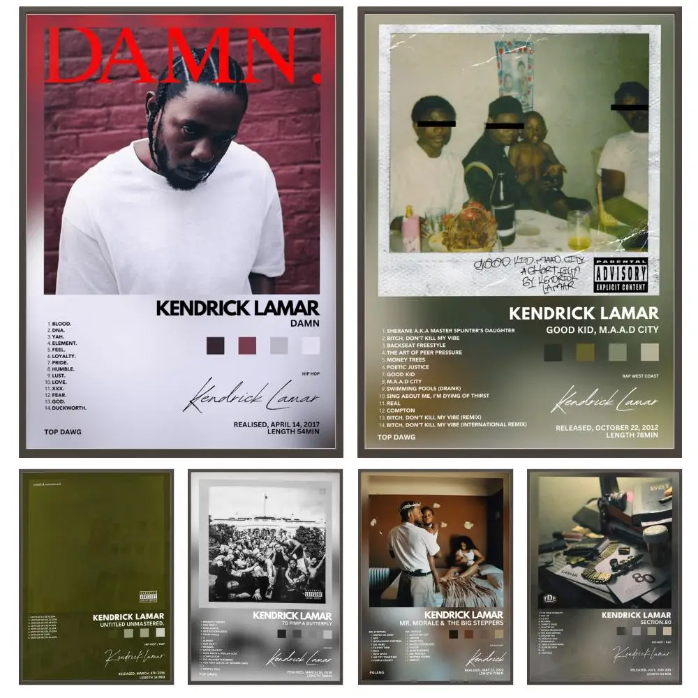 Rapper K-Kendrick lamar Poster Versatile HD Waterproof Wall 