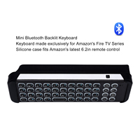 iPazzPort Mini Bluetooth Wireless Keyboard,Backlit,Multimedia Hotkeys,for Latest Fire TV Stick 4K Max, Smart TV, HTPC, Laptop