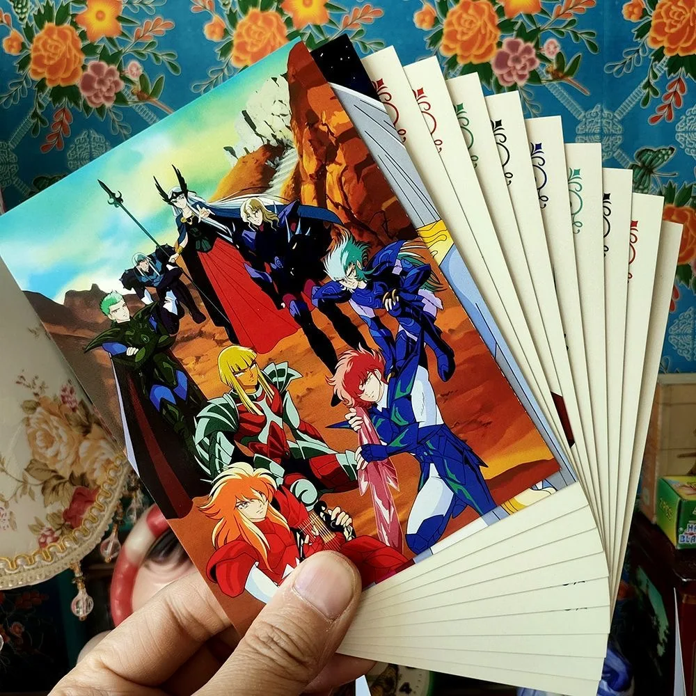 بطاقة مجموعة شخصيات Saint Seiya بطاقة بريدية God Warrior مجموعة من 11 ورقة Hiruda Siegfried Hagen Thor Alberich Fenrir Syd