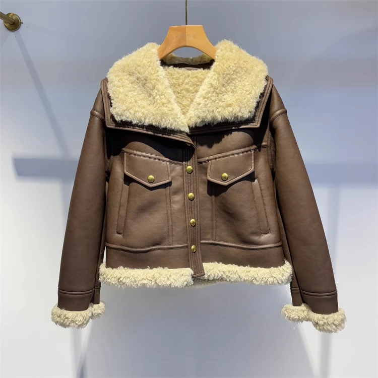 Winter new fashion Korean version of casual versatile thickened age-reducing short jacket counter genuine