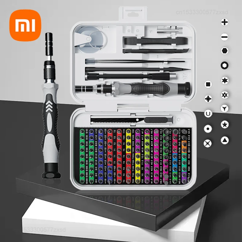 Xiaomi Multifunctional Screwdriver Set Precision Multiple-spec Colors Bits 132 In 1 Professional Tool Kit Repair Screwdriver Box