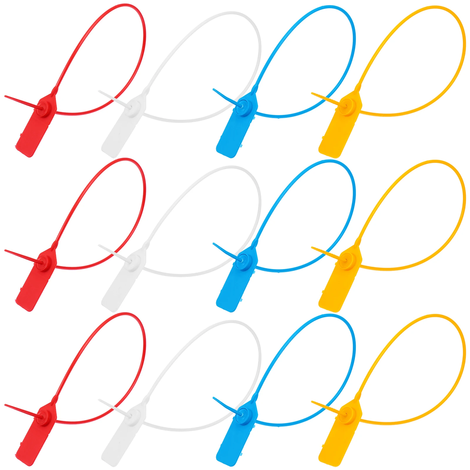 

48 шт. пластиковые защитные уплотнения одноразовые самоблокирующиеся уплотнения с защитой от несанкционированного доступа для контейнеров прицепов коробки для хранения