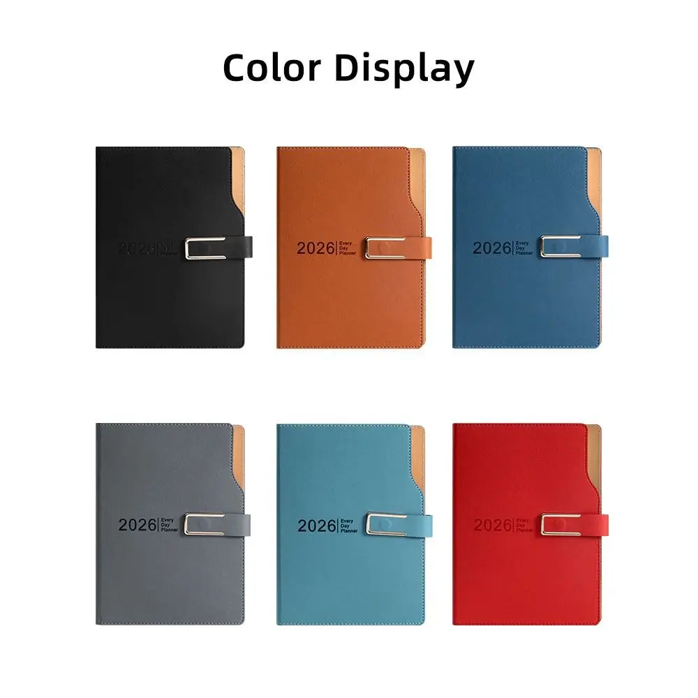 180 Pages 2026 Schedule Planner Notepad English Efficiency To-do List Notebook 12 Months Self-discipline Office Work Planner