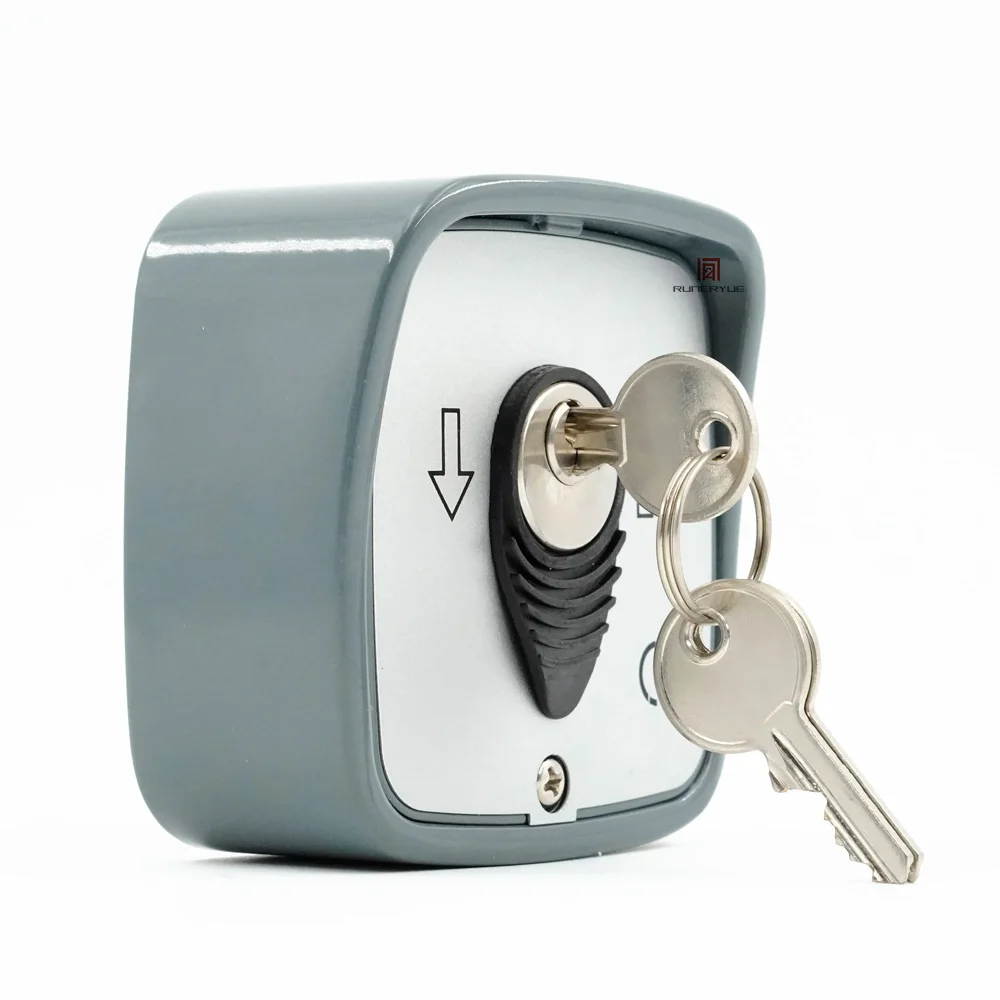 

Aluminum Alloy Door Look Cylinder Key Switch Safety Box for Automatic Garage Roller Shutter Door Motor