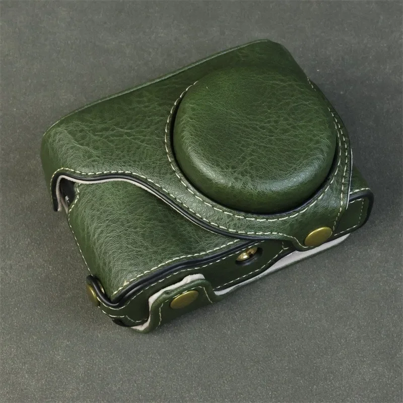 

Camera Bag For Panasonic ZS99 Lumix TZ99 PU Leather Protective Cases Base Battery Replace Open-hole Housing Cover Strap