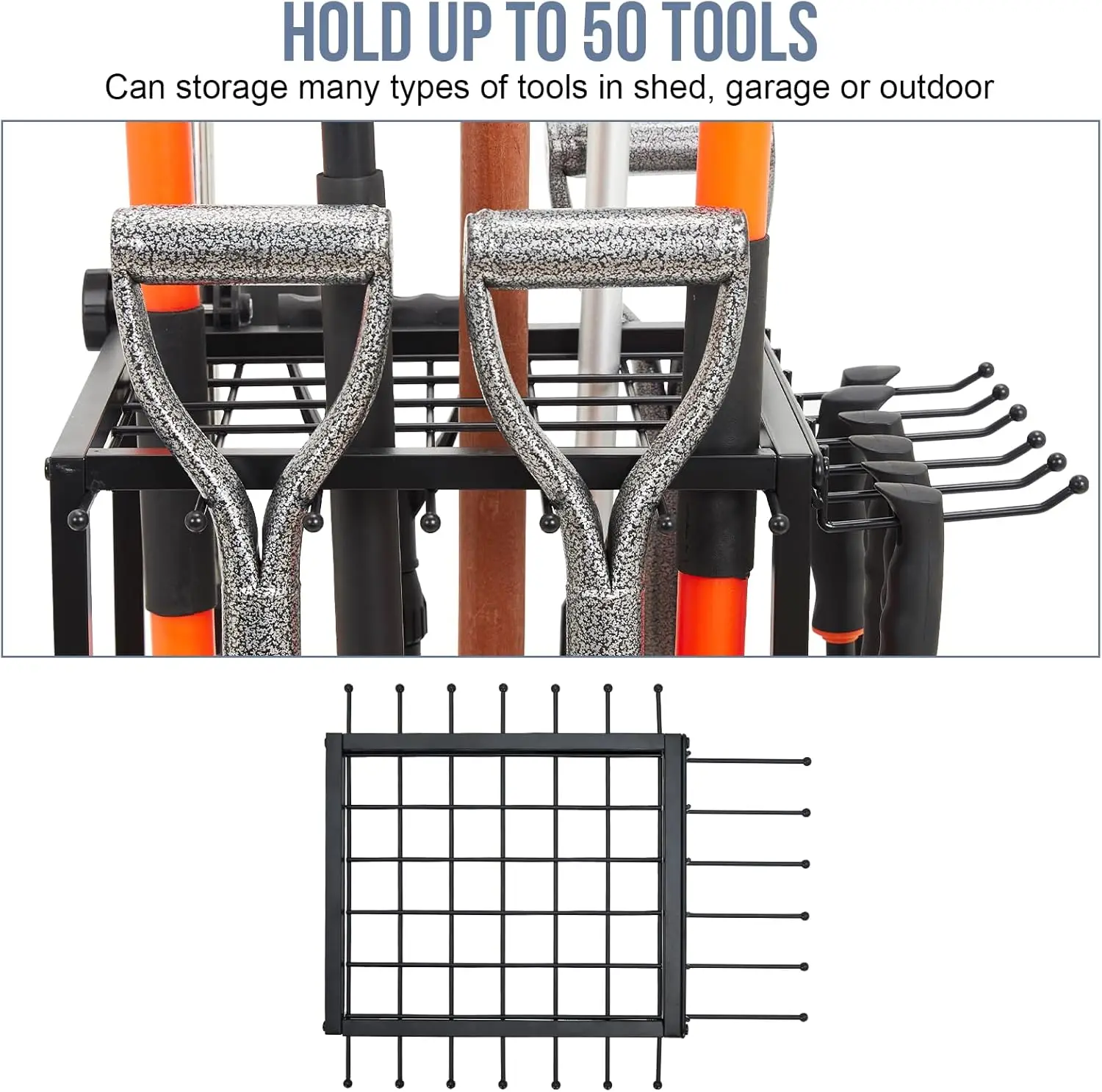 Инструмент для двора Органайзер до 50 инструментов, организация и хранение гаражных инструментов, инструмент для двора Rack