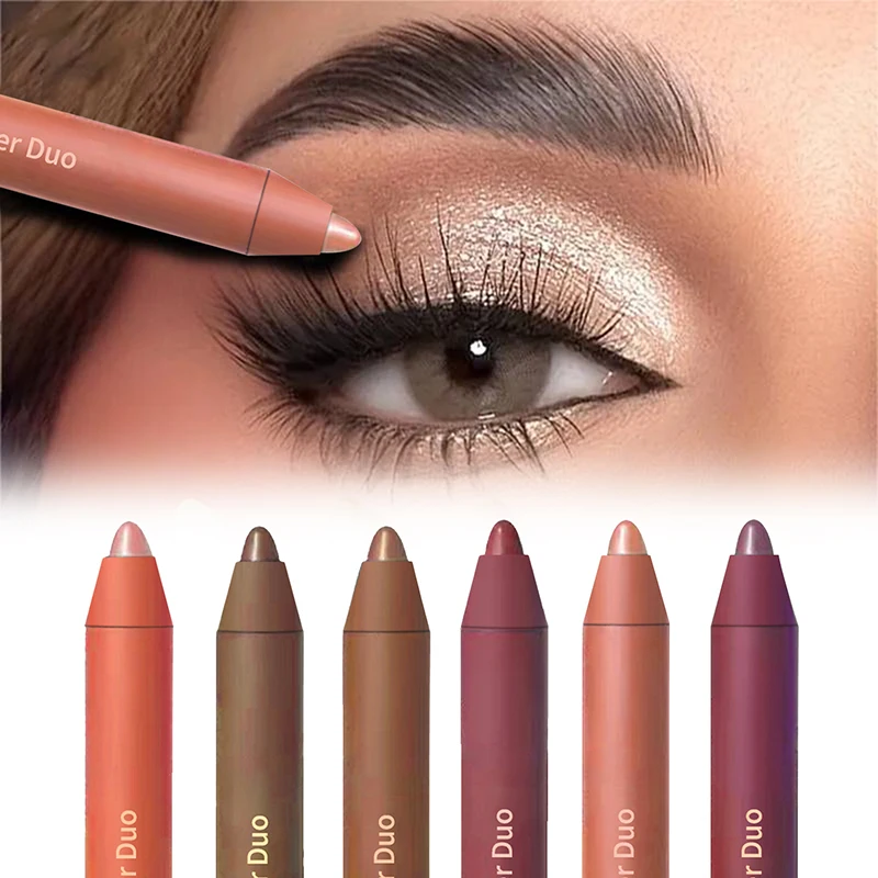 Nuevo Delineador de Ojos y Sombra de Ojos 2 en 1 Perfect Color Duo-Shadow Liner Taileden Shadow Liner Duo Plum Eyeshadow Stick Smolder Stick Set
